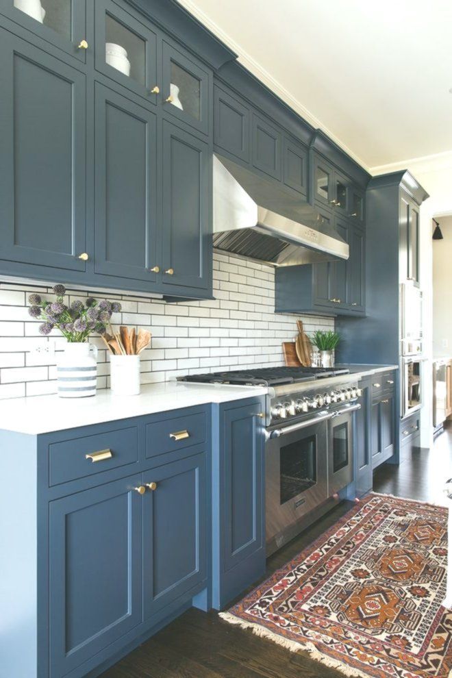 Blue Cabinets are Benjamin Moore Blue Note 2129-30 - Home Decor Design -   16 room decor Blue cabinets ideas