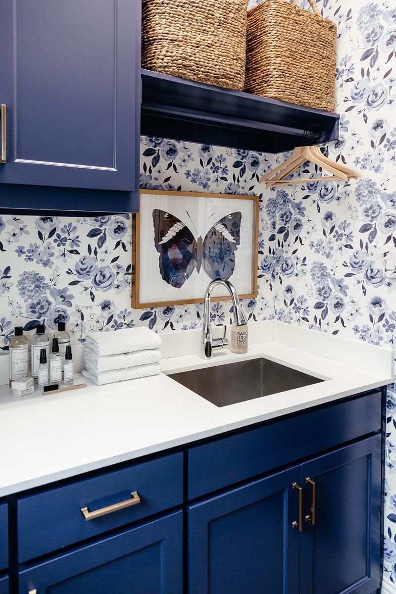 My Laundry Room Reveal • BrightonTheDay -   16 room decor Blue cabinets ideas