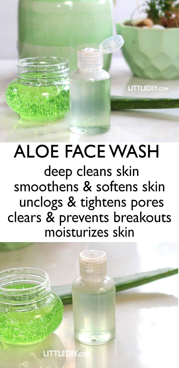 ALOE VERA FACE WASH - LITTLE DIY -   16 skin care Natural diy ideas