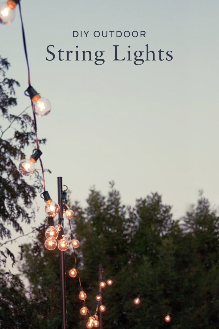 This Hack For Hanging Outdoor String Lights Will Make Your Summer -   17 diy projects Decoration string lights ideas