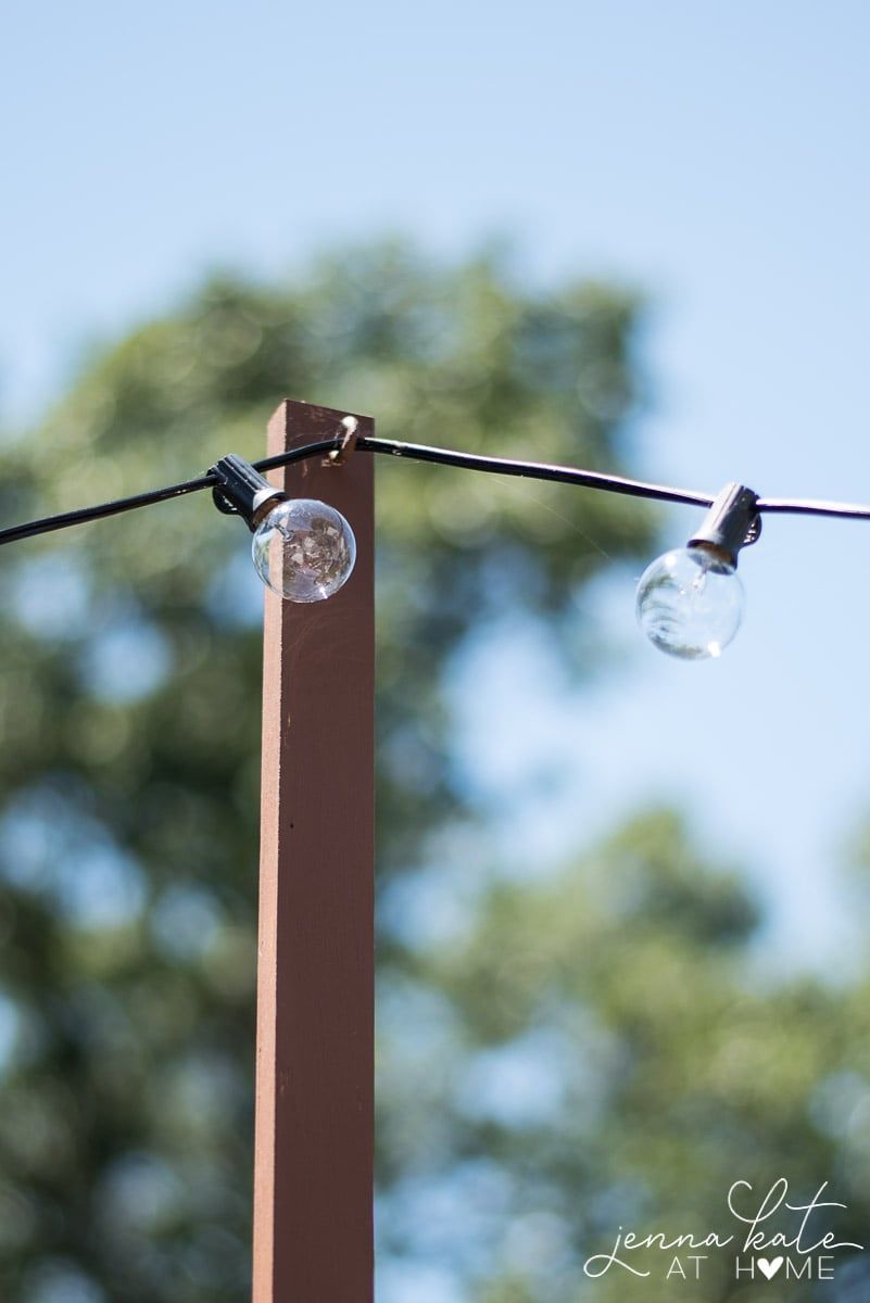 The Easiest Way to Hang String Lights On Your Deck -   17 diy projects Decoration string lights ideas