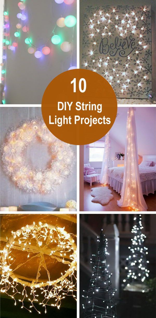 Holiday Decoration: DIY String Light Projects -   17 diy projects Decoration string lights ideas