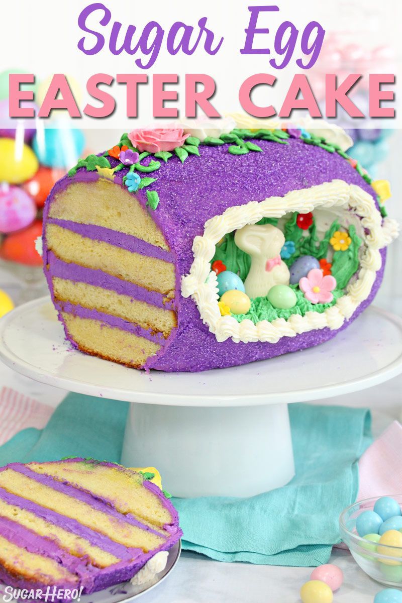Sugar Easter Egg Cake -   17 easter desserts For A Crowd ideas