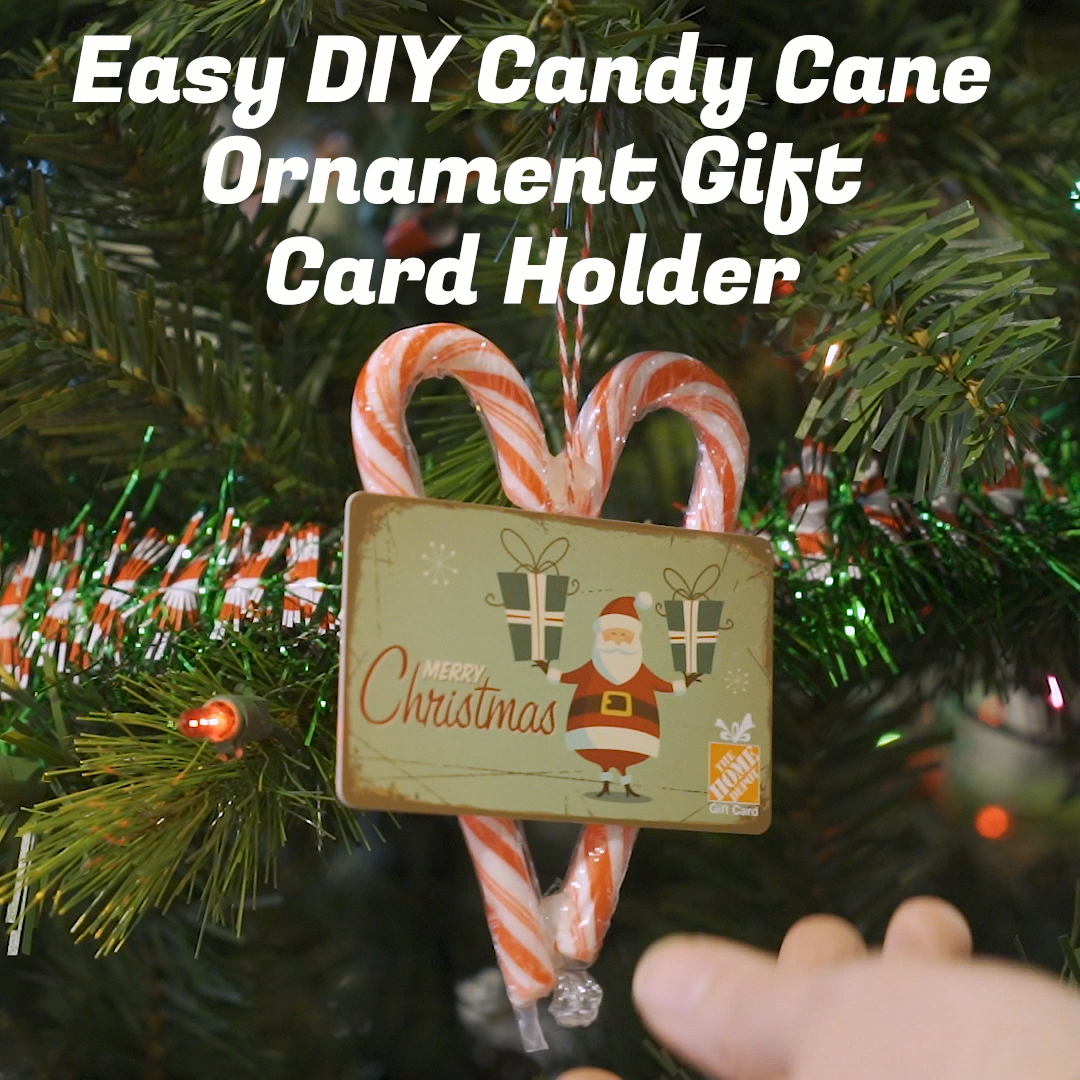 Easy DIY Candy Cane Ornament Gift Card Holder -   17 holiday Gifts card ideas