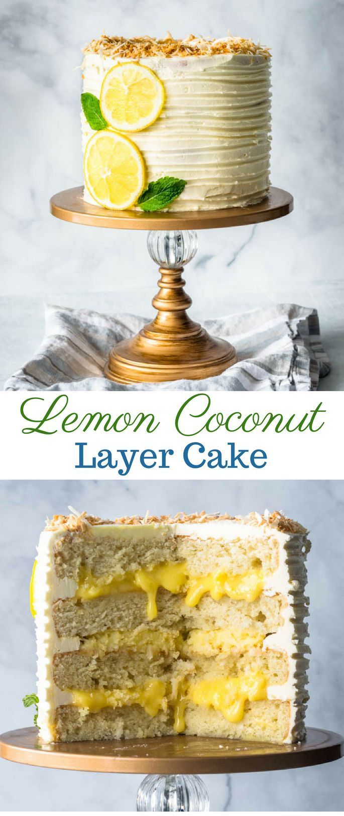 Lemon Coconut Layer Cake -   17 lemon desserts Fancy ideas