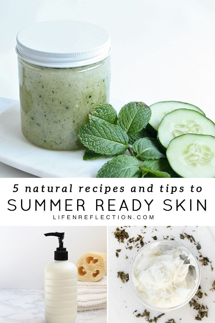 5 Natural Ways to DIY Summer Ready Skin Tips and Recipes -   17 skin care Recipes skincare ideas