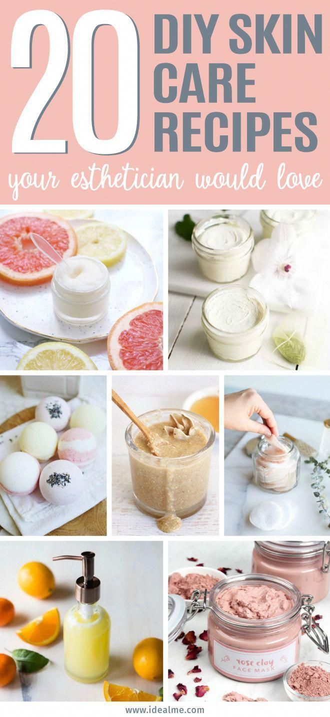 20 DIY Skin Care Recipes Your Esthetician Would Love - Ideal Me -   17 skin care Recipes skincare ideas