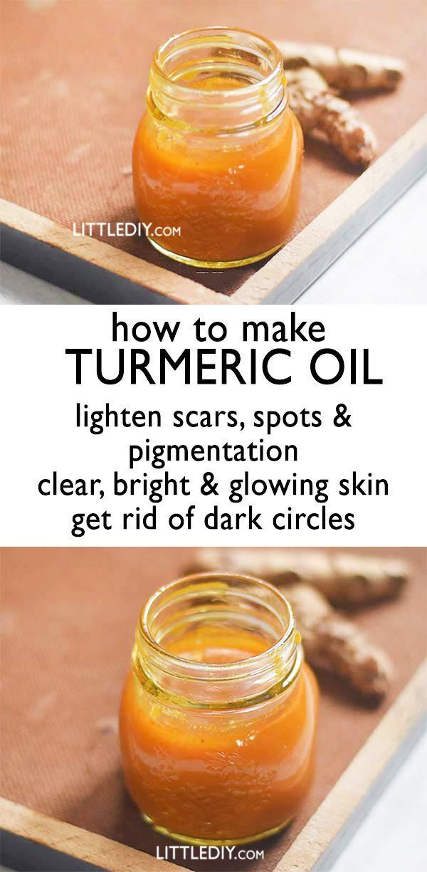 HOW TO MAKE TURMERIC OIL - LITTLE DIY -   17 skin care Recipes skincare ideas