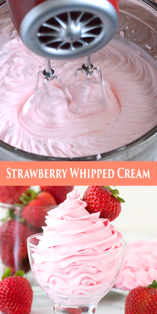 Strawberry Whipped Cream -   18 cake Homemade powdered sugar ideas