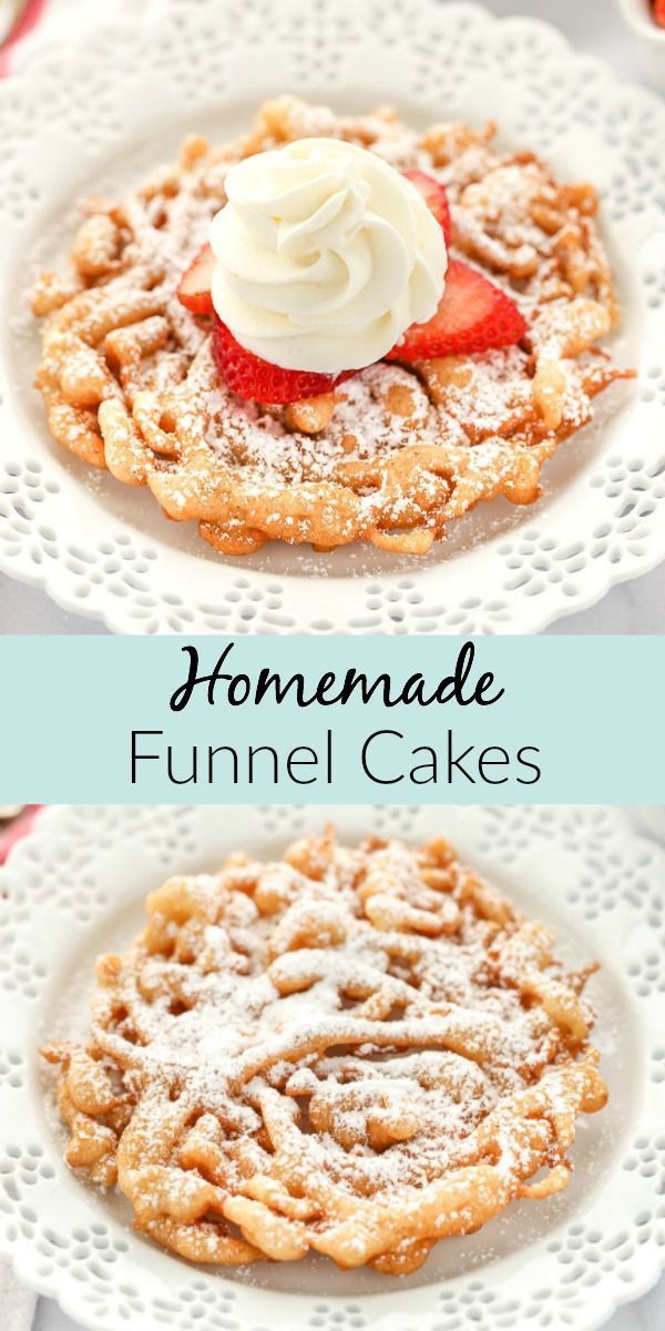 Homemade Funnel Cake Recipe -   18 cake Homemade powdered sugar ideas