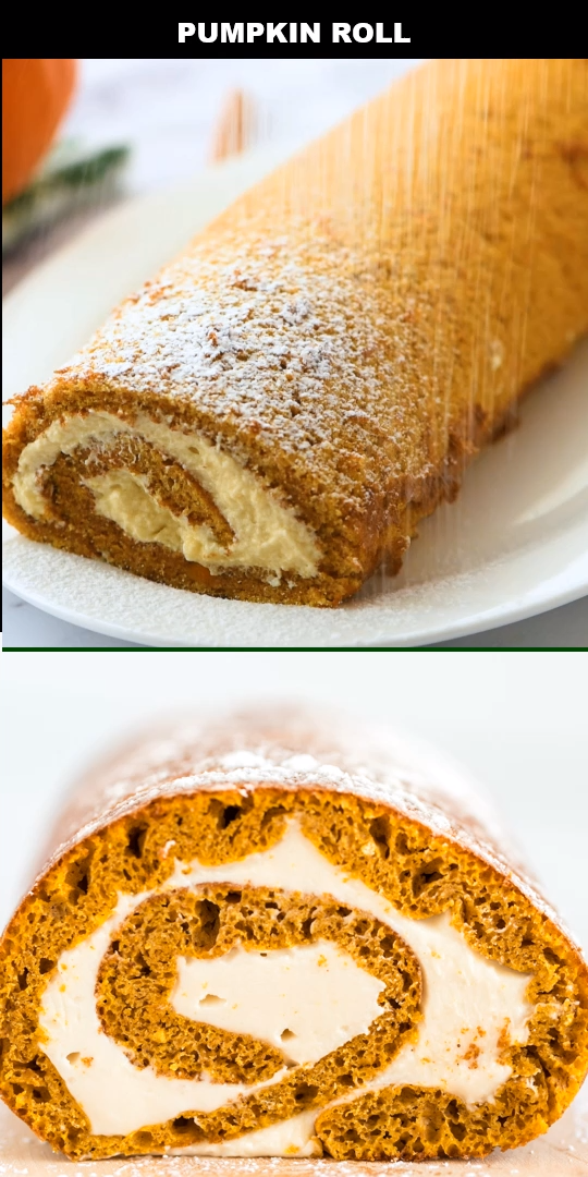 Pumpkin Roll -   18 cake Homemade powdered sugar ideas