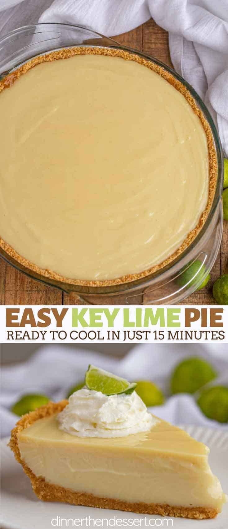 Easy Key Lime Pie (Just 6 Ingredients!) - Dinner, then Dessert -   18 desserts Summer lime pie ideas