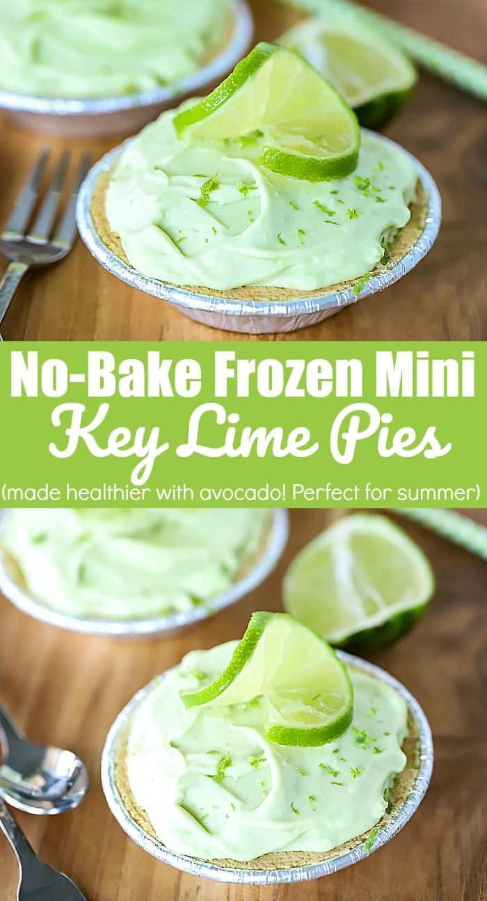 Frozen Mini Key Lime Pies (with Avocado!) -   18 desserts Summer lime pie ideas