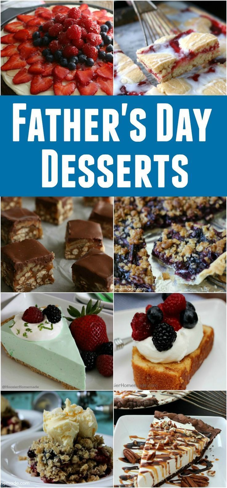 Father's Day Dessert Recipes - Hoosier Homemade -   18 fathers day desserts ideas