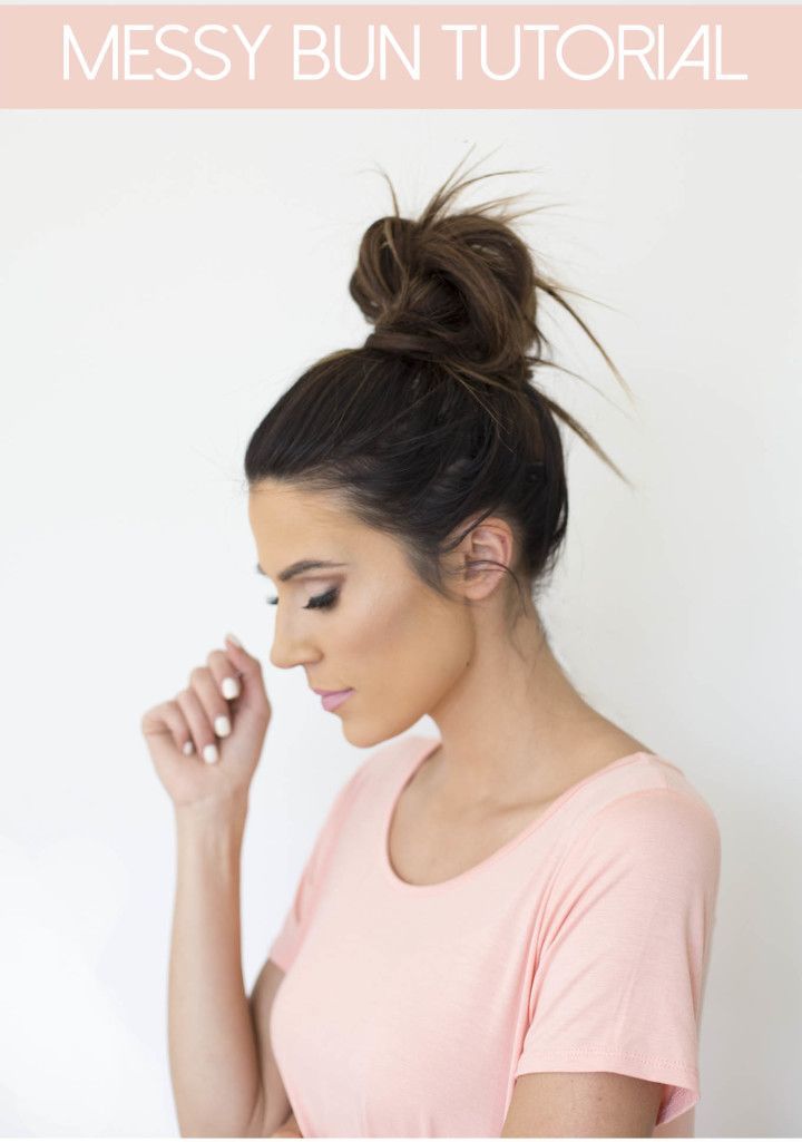 Messy Bun Tutorial | Hello Fashion -   18 hair Bun messy ideas