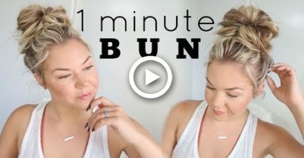 HOW TO DO A FAST MESSY BUN -   18 hair Bun messy ideas
