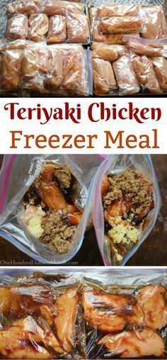Freezer Meals - Teriyaki Chicken - One Hundred Dollars a Month -   18 healthy recipes No Meat crock pot ideas