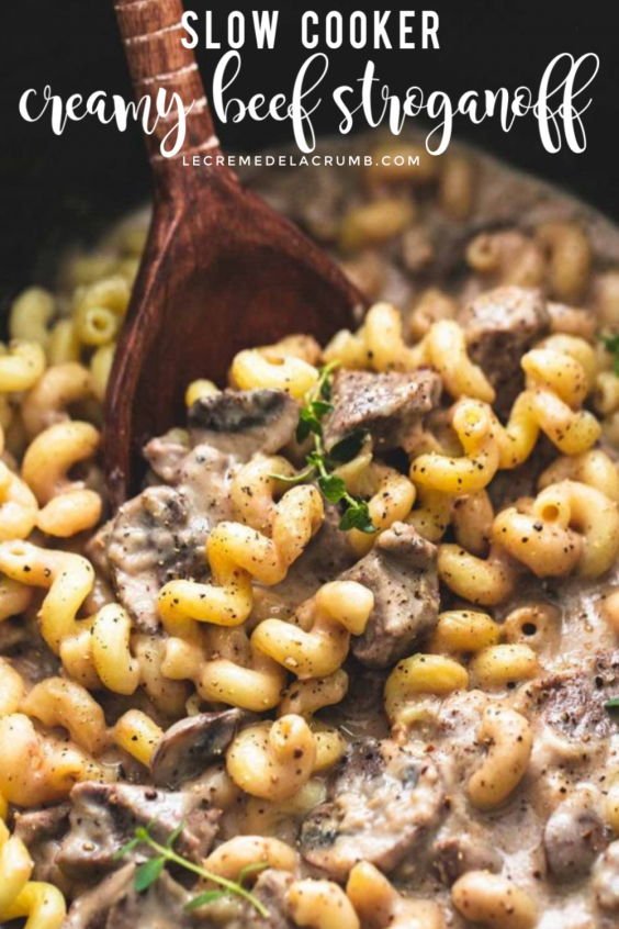 Slow Cooker Creamy Beef Stroganoff -   18 healthy recipes No Meat crock pot ideas