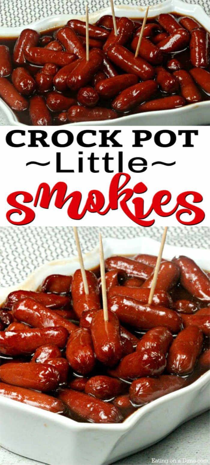 BBQ Little Smokies Crock Pot -   18 healthy recipes No Meat crock pot ideas