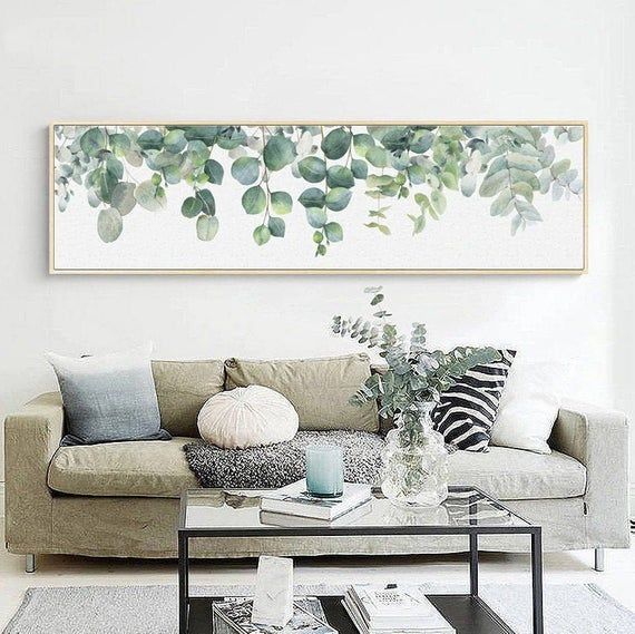 Modern Eucalyptus Wall Art Canvas for Home Decor -   18 room decor Art pictures ideas