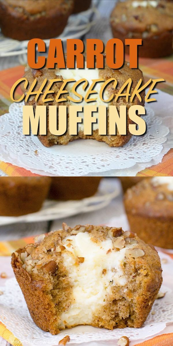 Carrot Cheesecake Muffins -   19 cake Carrot breakfast ideas