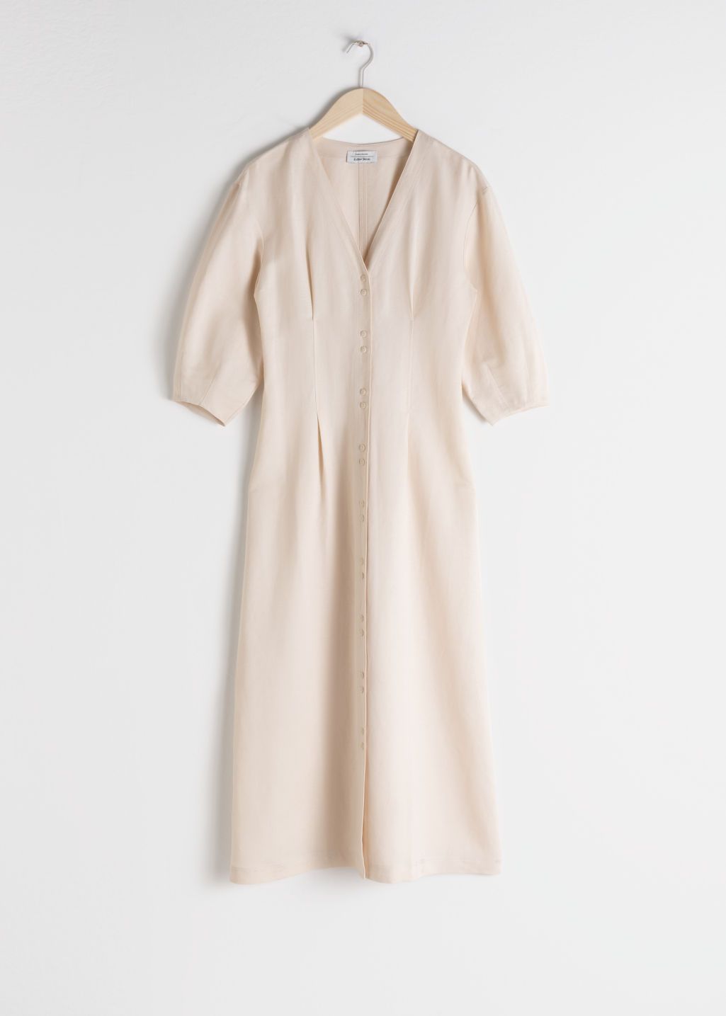 Linen Blend Midi Dress -   19 dress Midi hijab ideas