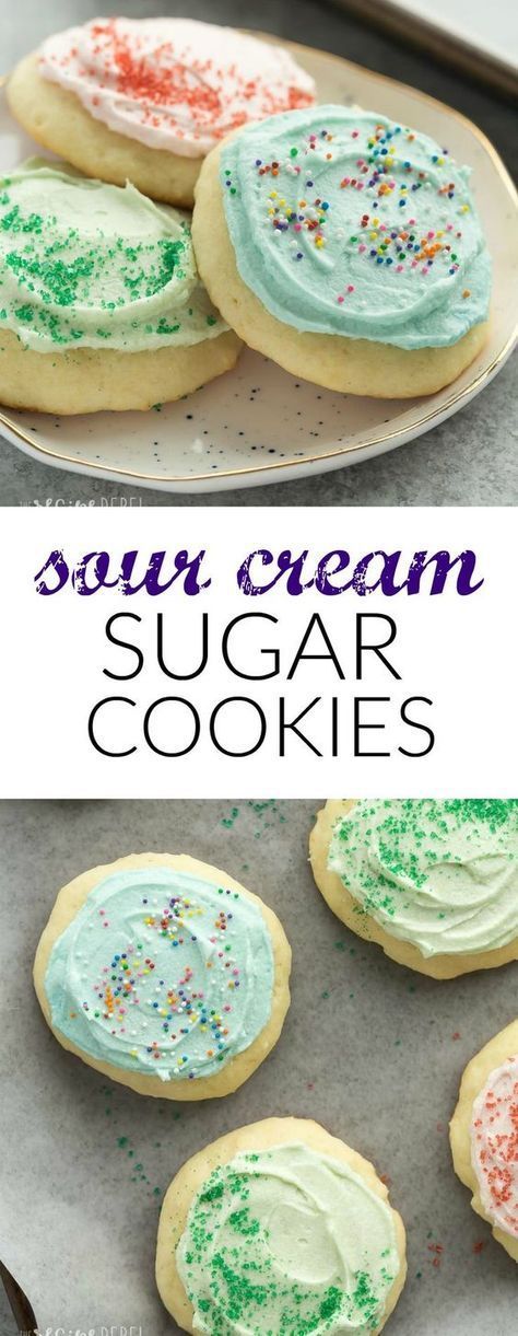 Grandma's Sour Cream Sugar Cookies Recipe -   19 holiday Cookies freezer ideas
