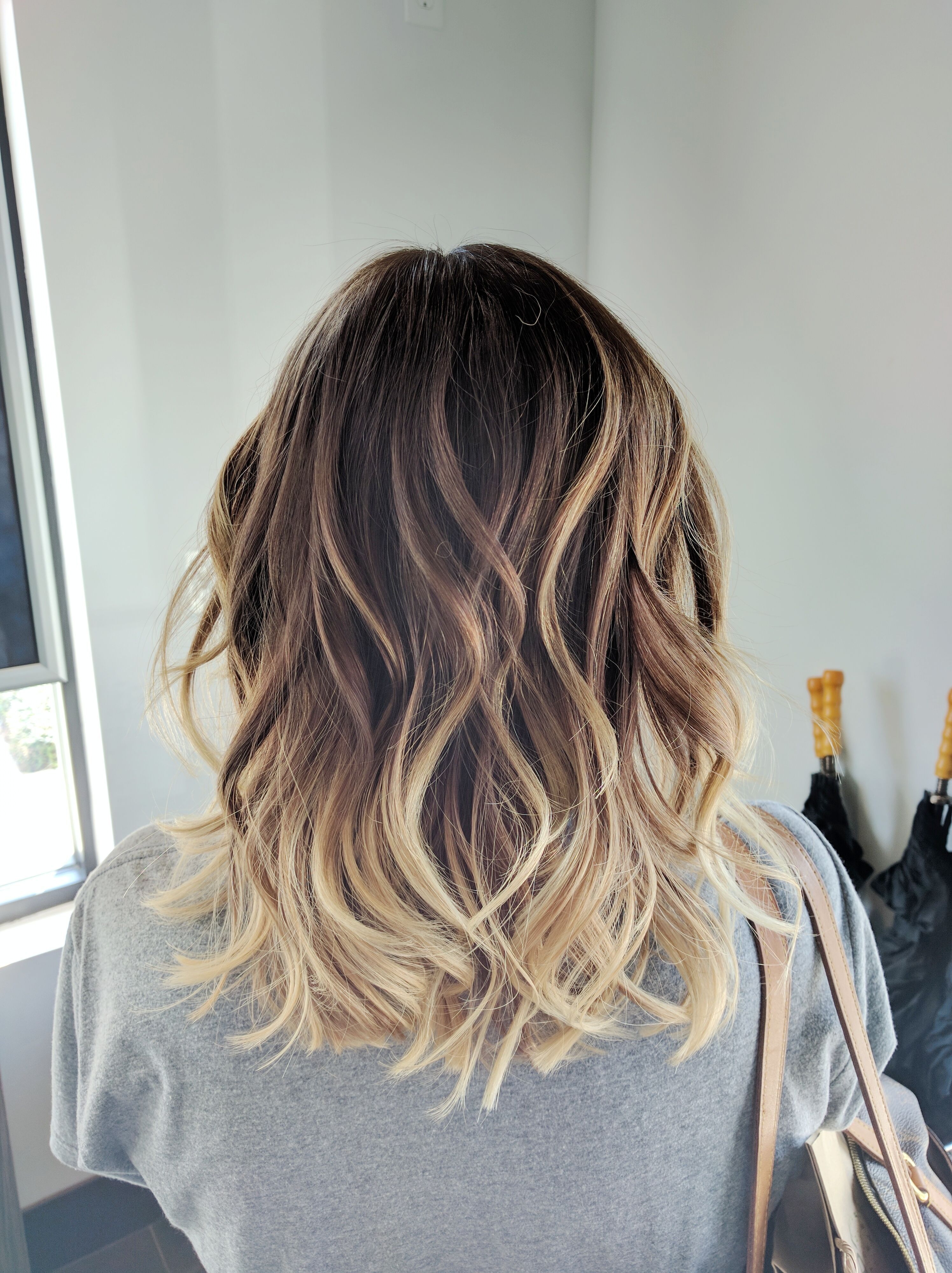 Ombre Balayage Color Melt Blonde Highlights Long Bob Medium Length -   8 hairstyles Mittellang balayage ideas