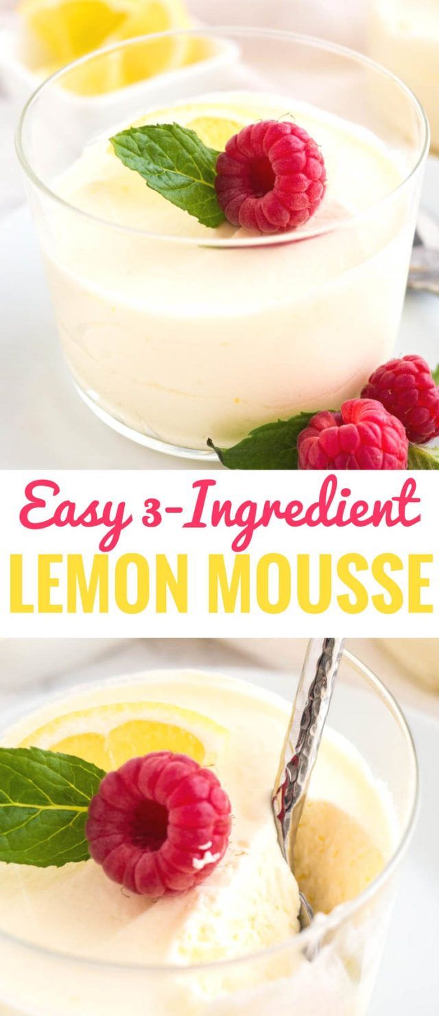 Lemon Mousse Recipe {Easy Summer Dessert} | Plated Cravings -   10 desserts Plating sweet treats ideas
