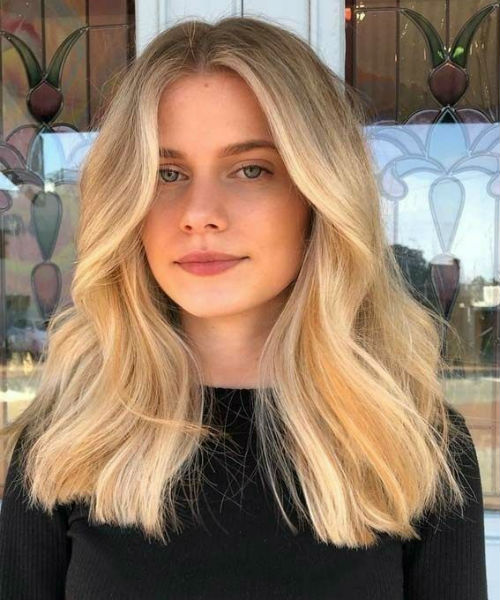 Explicitly Beautiful Peach Blonde Medium Hairstyles for Women to Make You Shine | Trendy Hairstyles -   12 hair Blonde medium ideas