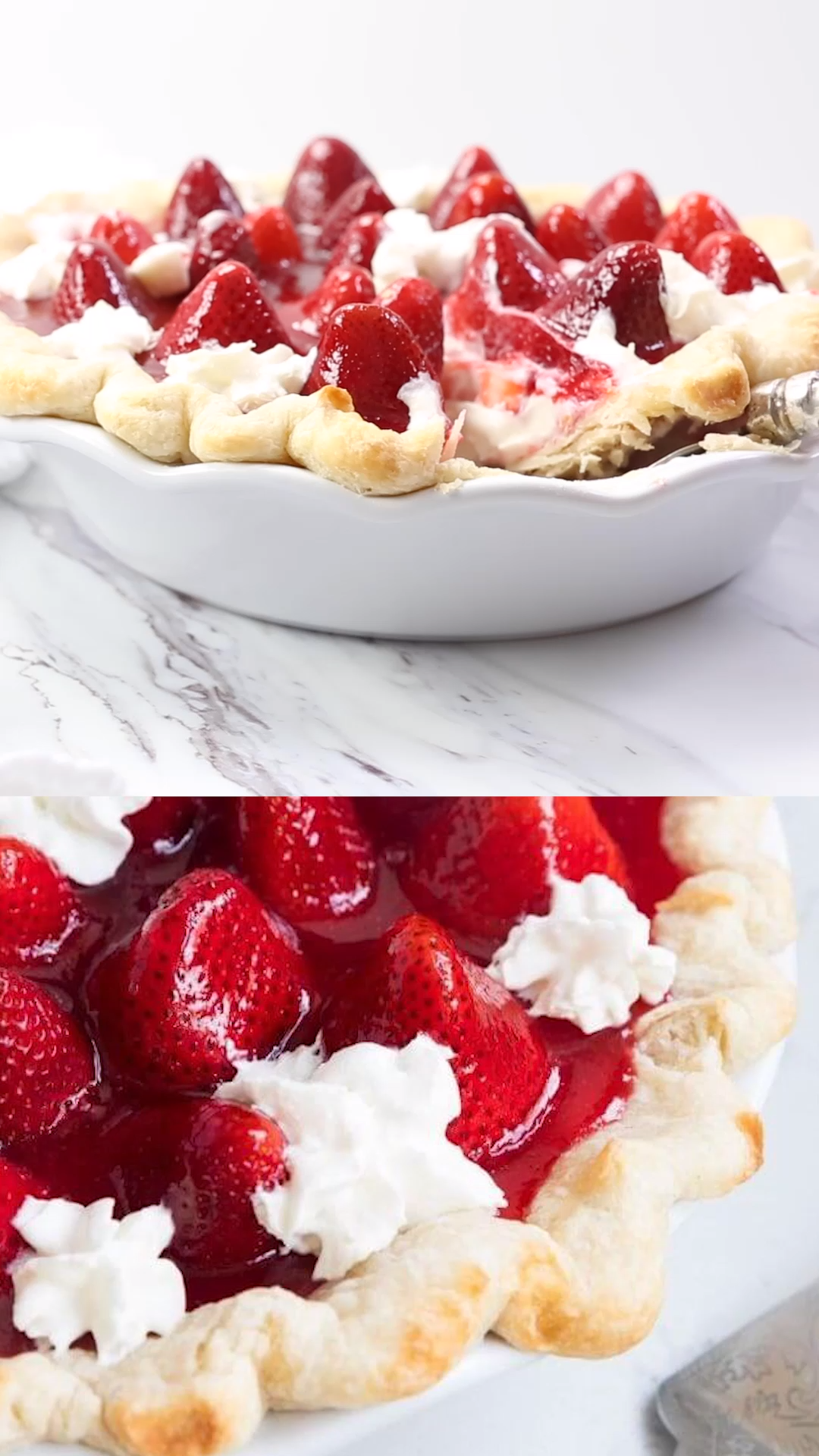 Fresh strawberry cheesecake pie -   12 warmes desserts Weihnachten ideas