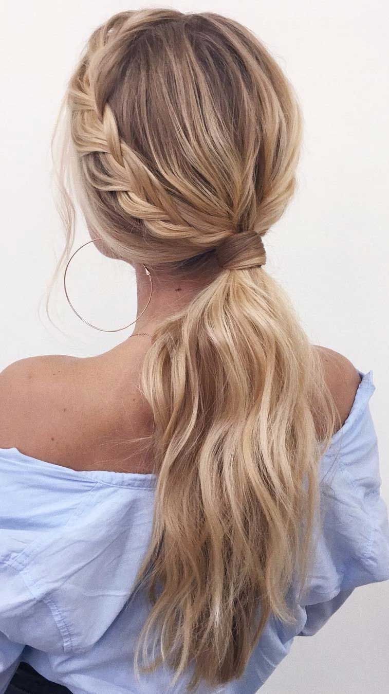 53 Best Ponytail Hairstyles { Low And High Ponytails } To Inspire -   13 hairstyles Summer ponytail ideas