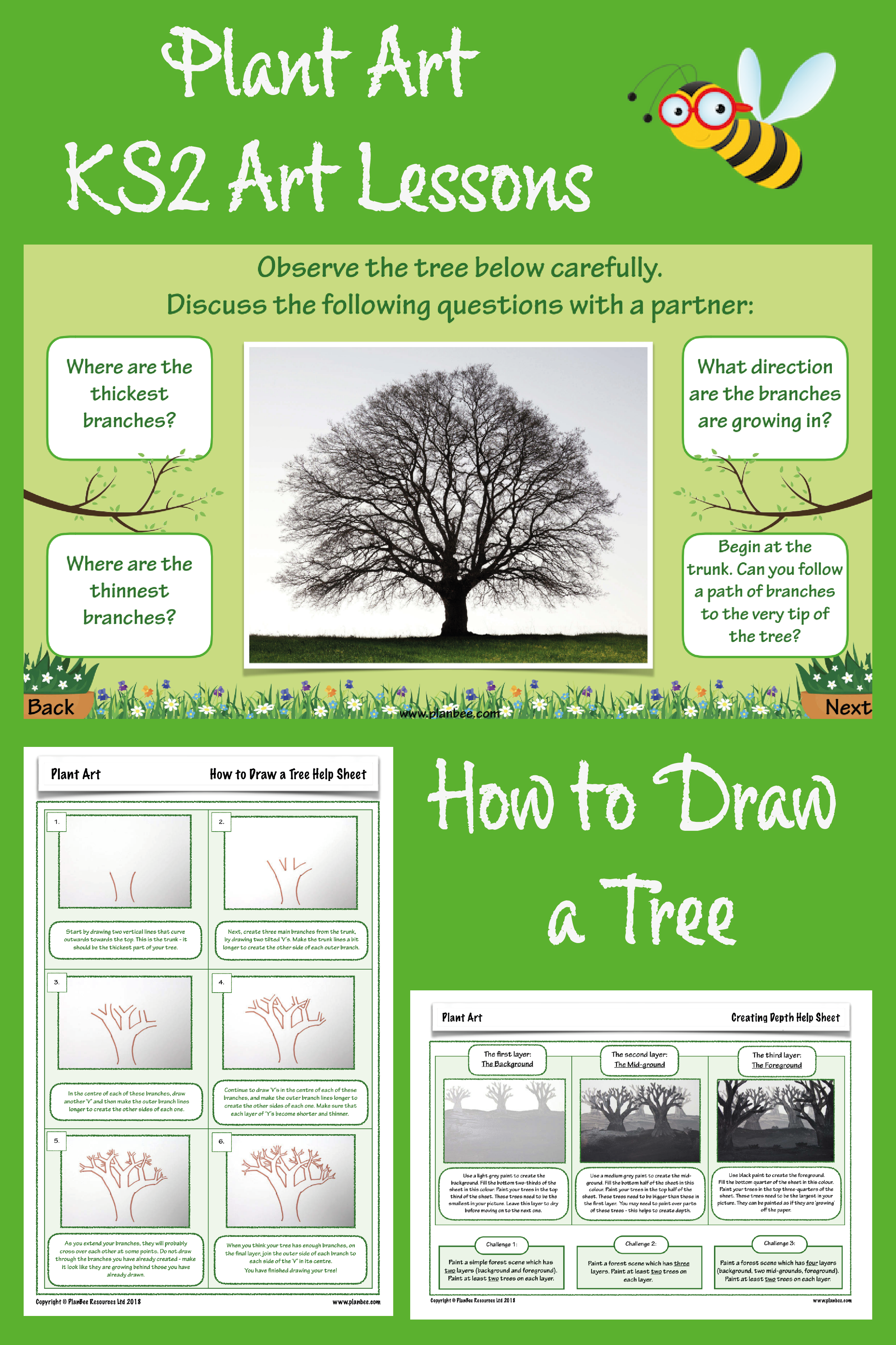 How to Draw a Tree for Kids -   13 planting Art ks2 ideas