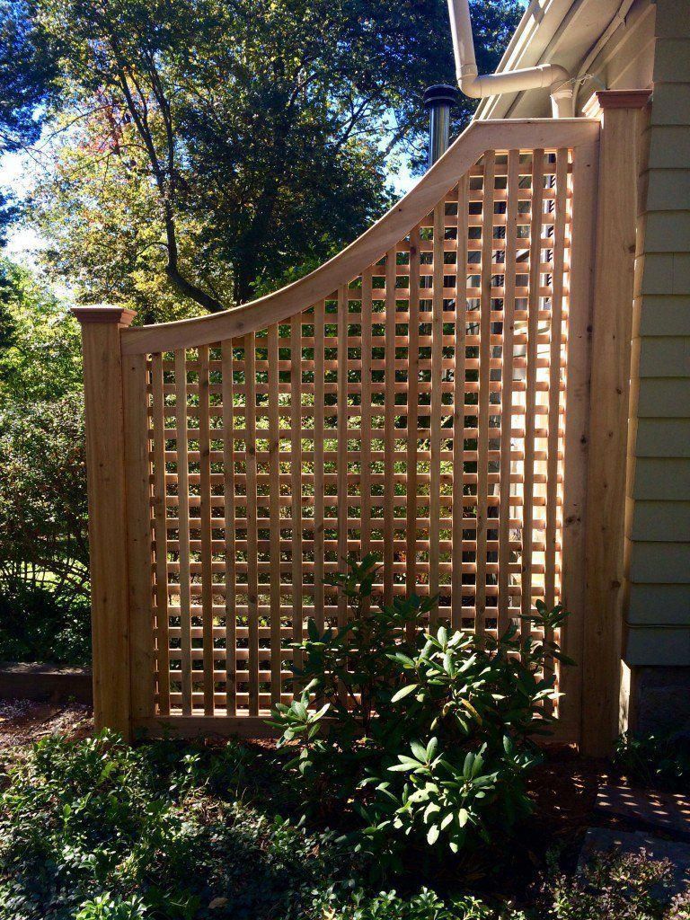 Cedar Greenwich Square Lattice Fence Panel - Atlas Outdoor -   14 garden design Narrow fence ideas