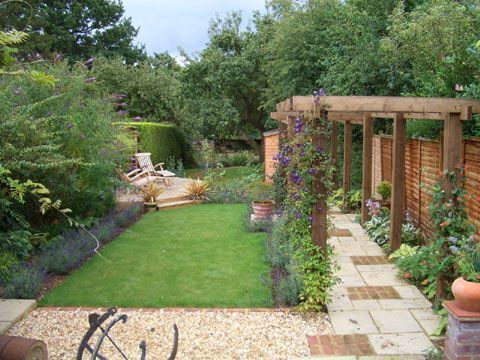 Andrew Coates Garden Design  Long narrow garden Garden Fencing trellis garden id...  #andrew ... -   14 garden design Narrow fence ideas