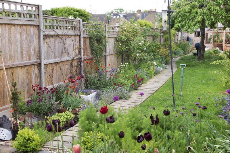 14 garden design Narrow fence ideas