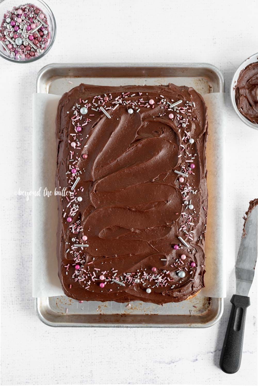 Classic 4 Egg Yellow Sheet Cake with Chocolate Frosting -   14 sheet cake Aesthetic ideas