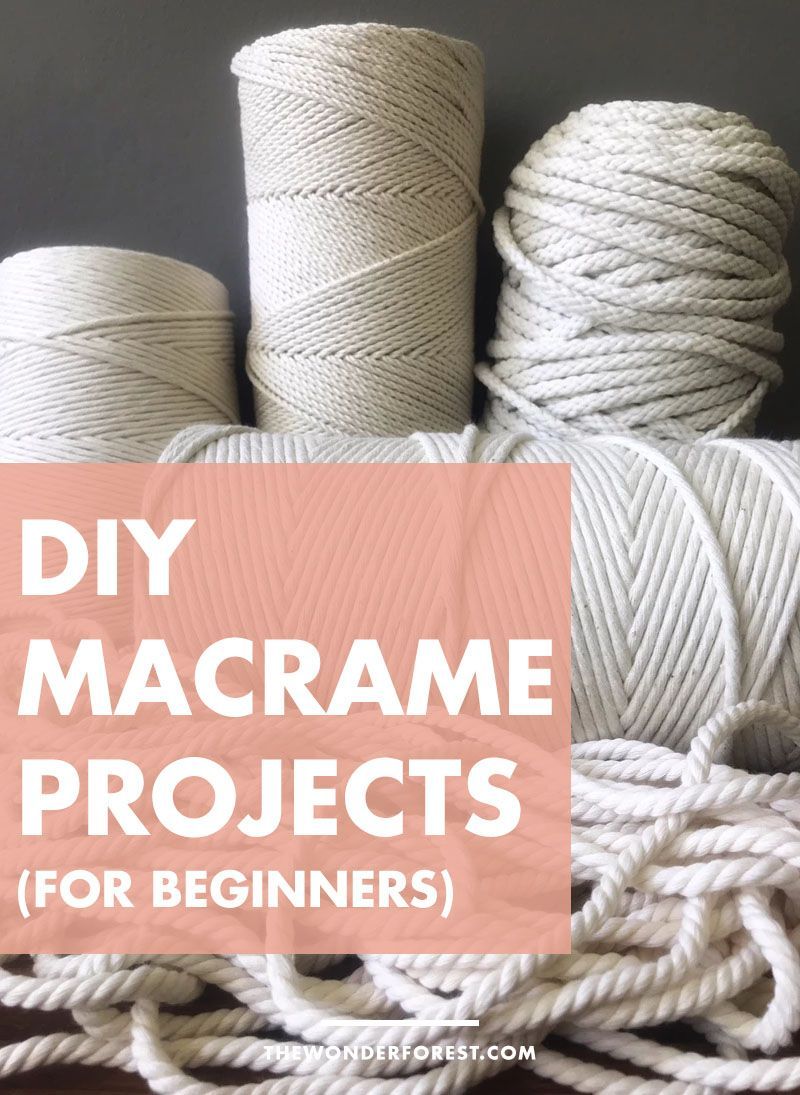 Beginner Friendly DIY Macrame Projects - Wonder Forest -   15 diy projects Simple ideas