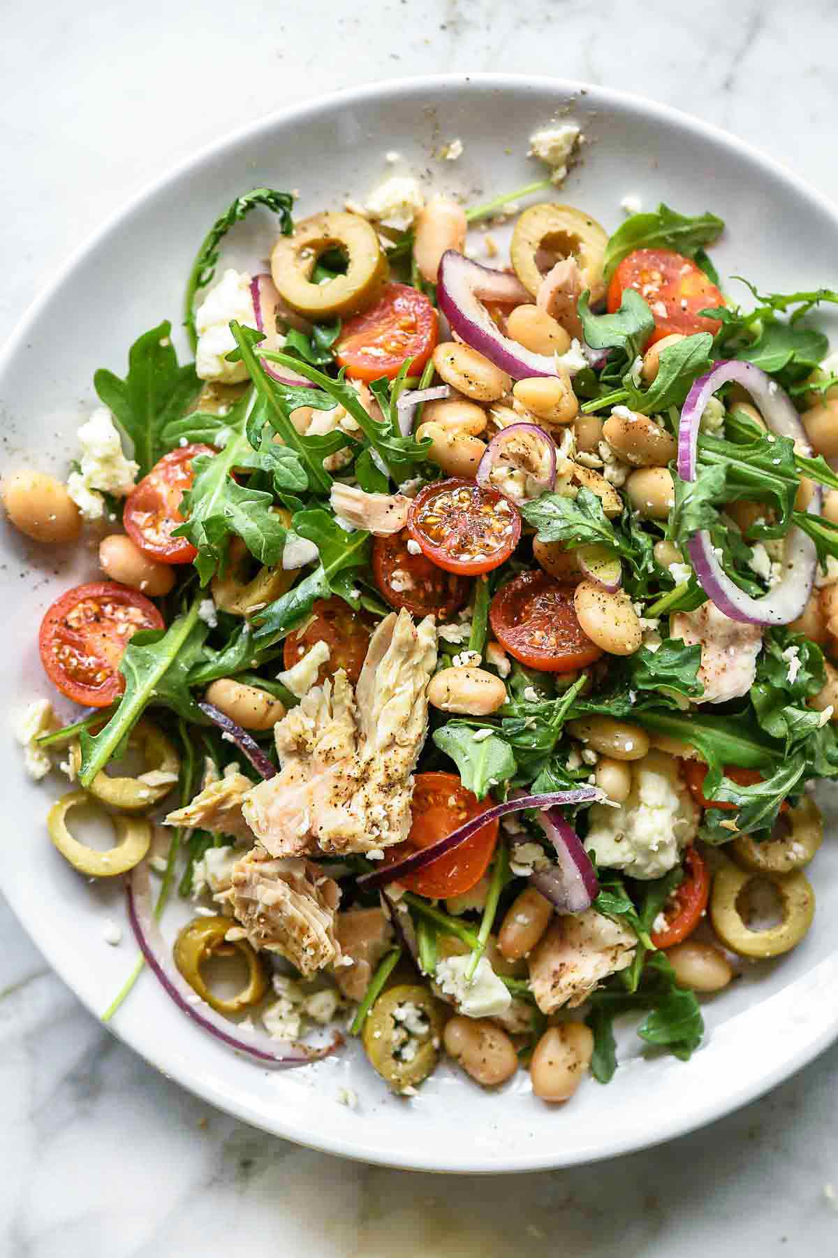 Tuscan Tuna and White Bean Salad | foodiecrush.com -   15 healthy recipes Tuna white beans ideas