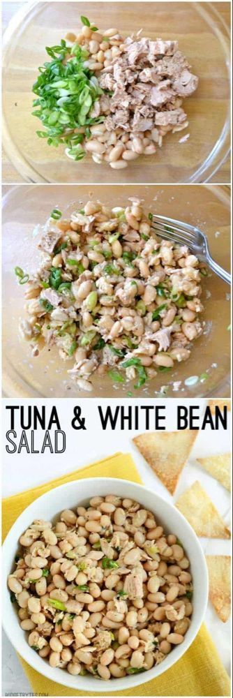 Tuna & White Bean Salad - Budget Bytes -   15 healthy recipes Tuna white beans ideas