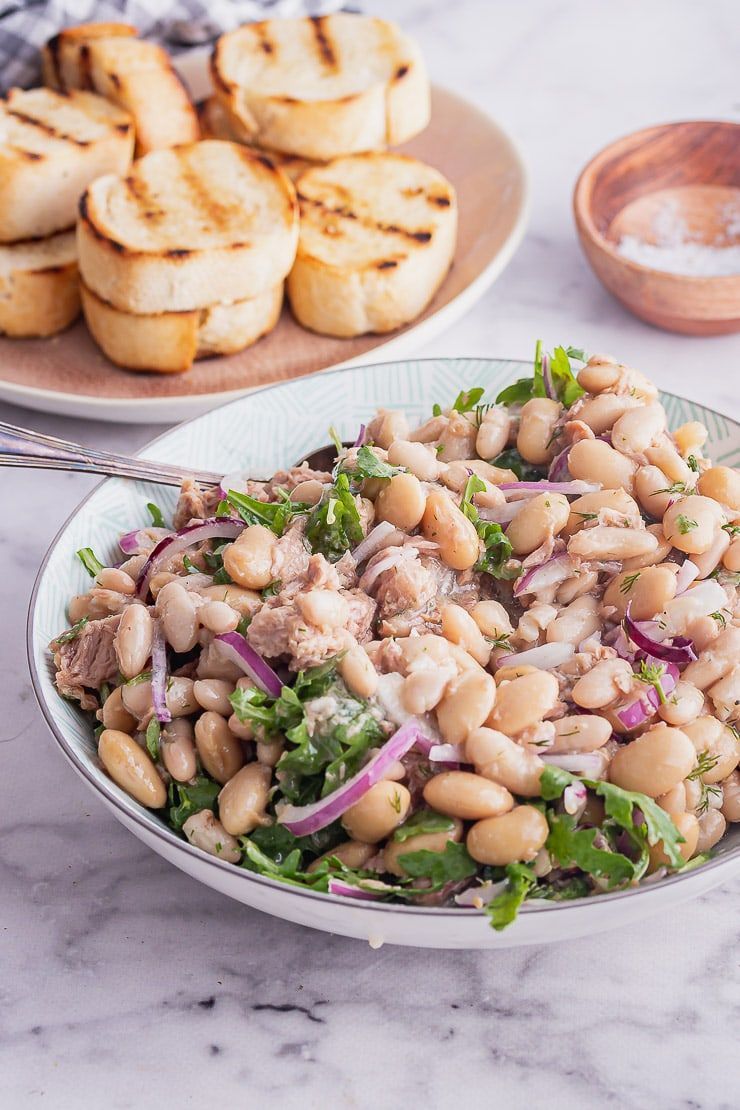 Tuna Salad with Garlic Toasts -   15 healthy recipes Tuna white beans ideas