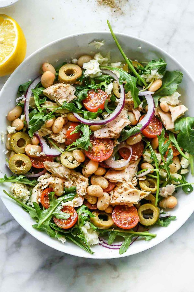 Tuscan Tuna and White Bean Salad | foodiecrush.com -   15 healthy recipes Tuna white beans ideas