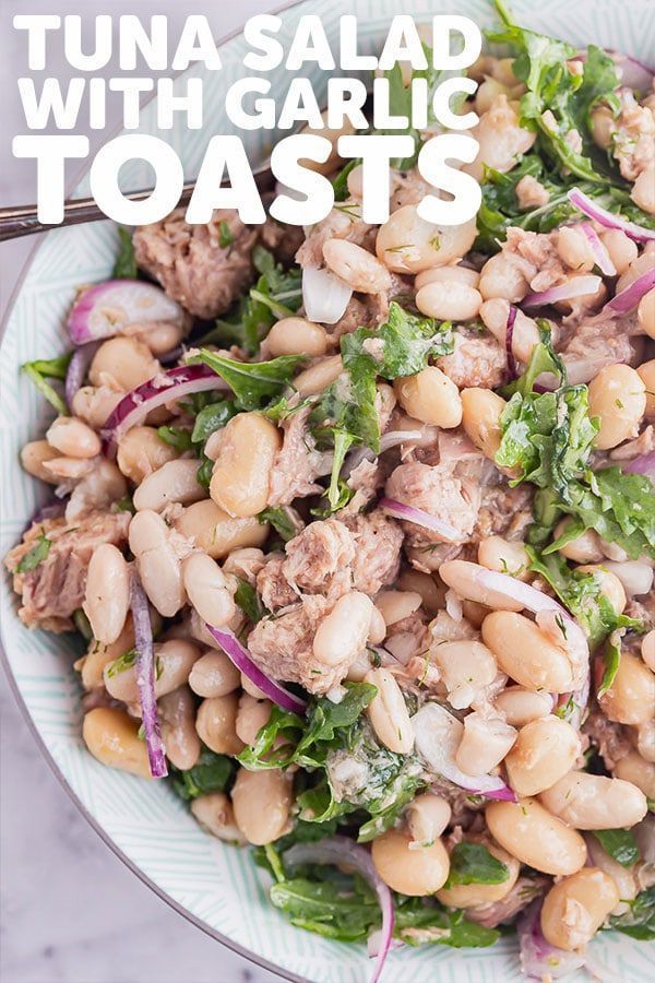 Tuna Salad with Garlic Toasts -   15 healthy recipes Tuna white beans ideas