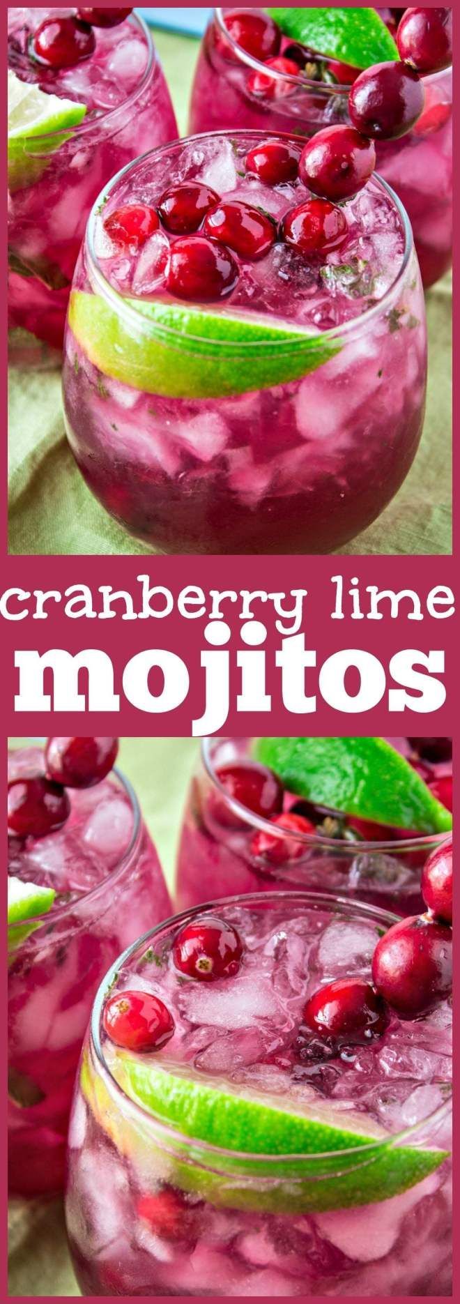 Cranberry Lime Mojitos - CPA: Certified Pastry Aficionado -   15 holiday Time cranberry juice ideas