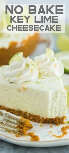 No Bake Key Lime Cheesecake | The Recipe Critic -   16 desserts Light key lime ideas