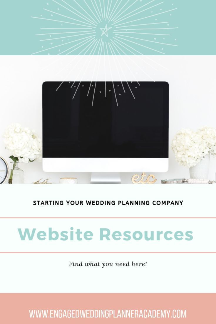 Website Resources | Engaged Wedding Planner Academy -   16 Event Planning Website products ideas