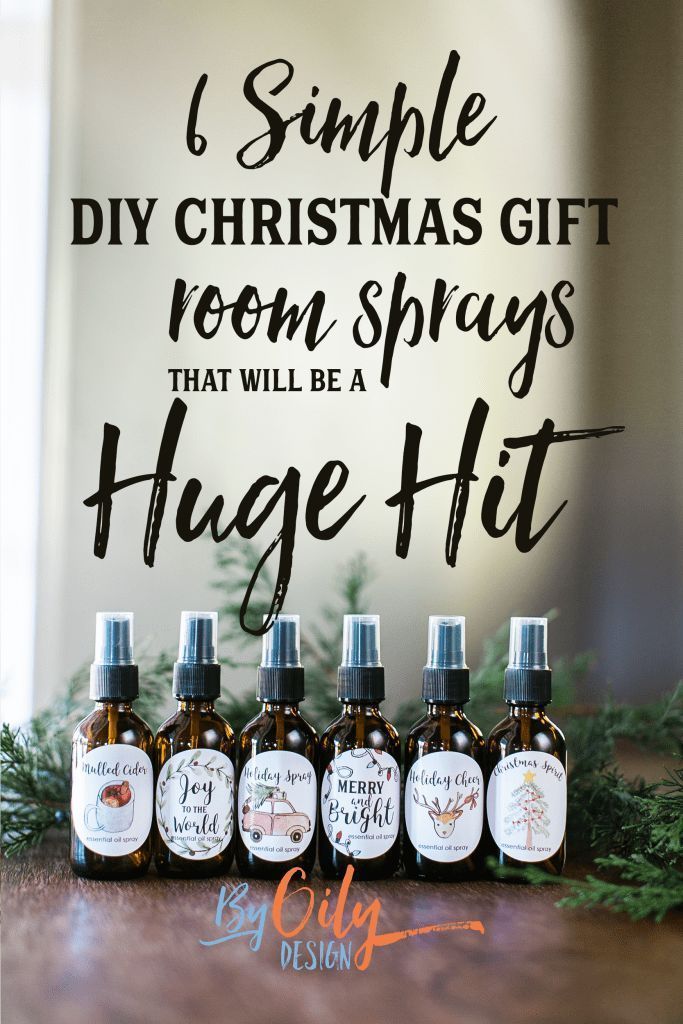 6 Simple DIY Christmas gift room sprays that will be a hit -   16 room decor Easy christmas gifts ideas