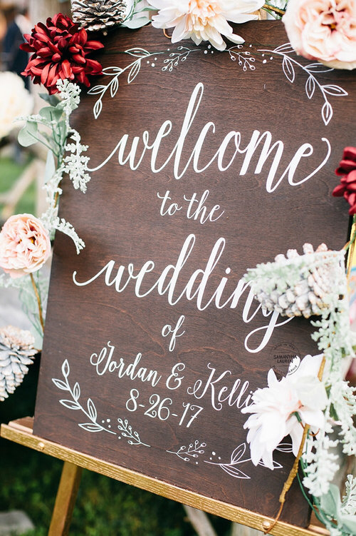 Wedding Welcome Sign | Wooden Welcome Sign | Wedding Decor | SS-87 — Sweet Carolina Collective -   16 wedding Signs floral ideas