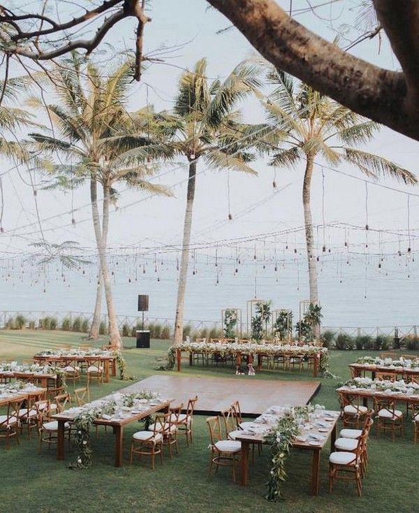 17 beach wedding Reception ideas