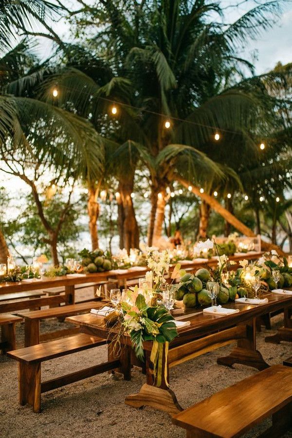 17 beach wedding Reception ideas